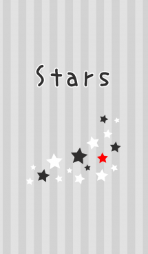 Stars (monotone+red) 画像(1)