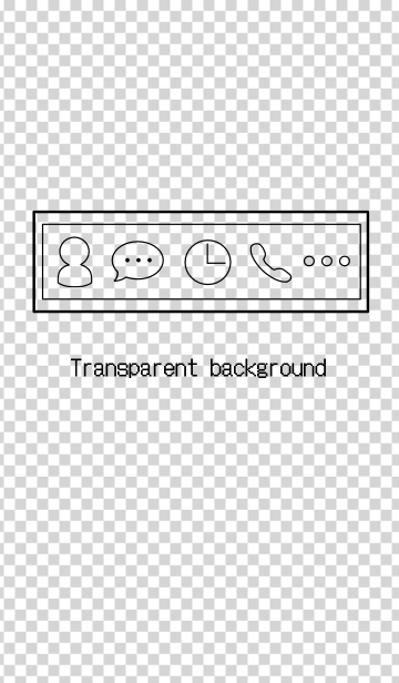 背景透過 Line着せかえ 360円 オシャレ系