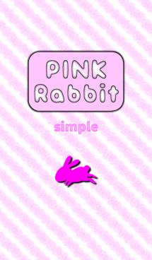 ピンク ラビット シンプル 画像(1)