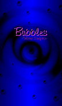Bubbles-Water Surface- Dark Blue 画像(1)