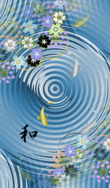 和柄 花と波紋4 画像(1)