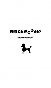 Black Poodle woof-woof！ 画像(1)
