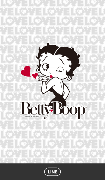 Betty Boop Monotone Line着せかえ 360円