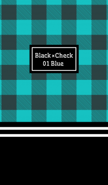 Black × Check 01 Blue 画像(1)