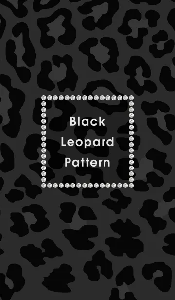 [LINE着せ替え] Black Leopard Patternの画像1