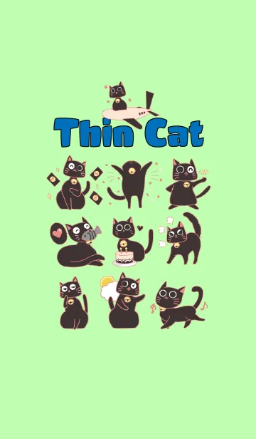 [LINE着せ替え] A Funny Thin Catの画像1