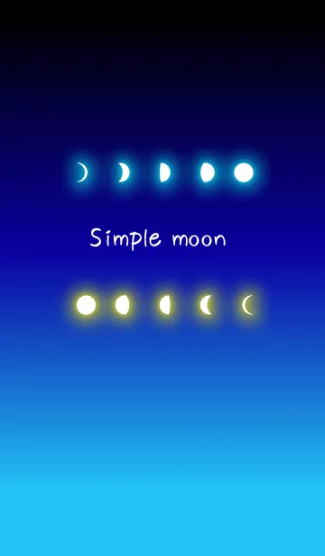 [LINE着せ替え] simple moonの画像1