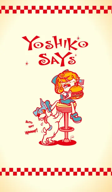 [LINE着せ替え] YOSHIKO SAYS-ヨシコという名のアメリカ人-の画像1