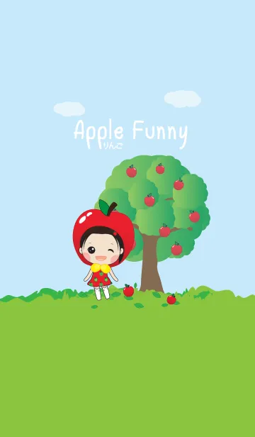 [LINE着せ替え] Apple funnyの画像1