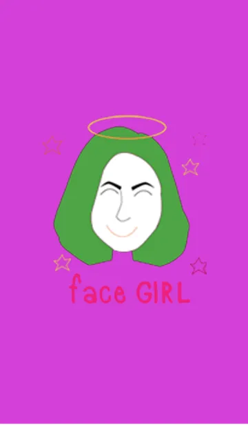 [LINE着せ替え] face girlの画像1