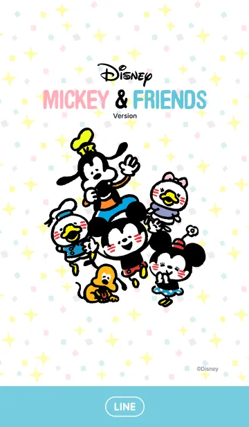 カナヘイ画♪ミッキー＆フレンズのLINE着せ替え