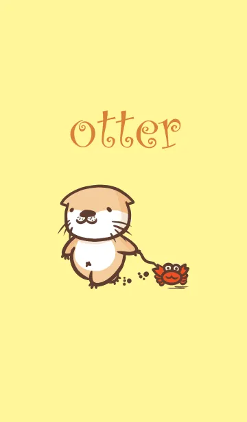 [LINE着せ替え] otter and young crabの画像1