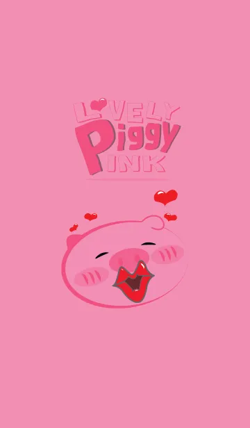 [LINE着せ替え] Lovely Piggy Pinkの画像1