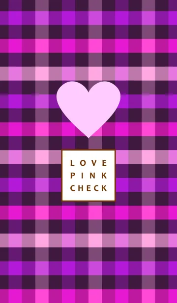 [LINE着せ替え] ★LOVE PINK CHECK★の画像1