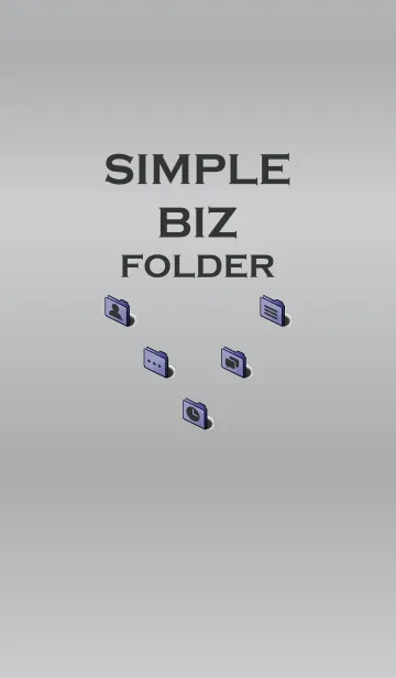 [LINE着せ替え] SIMPLE BIZ FOLDERの画像1