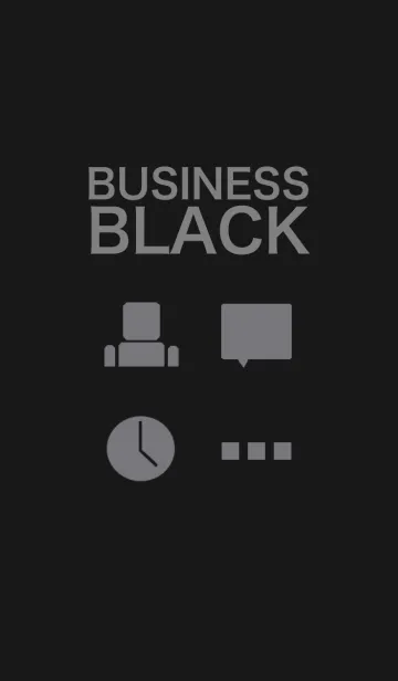 [LINE着せ替え] BUSINESS BLACKの画像1