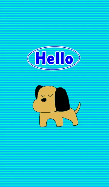[LINE着せ替え] HELLO イヌの画像1