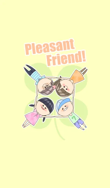 [LINE着せ替え] Pleasant friendsの画像1