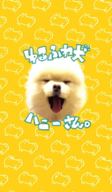 [LINE着せ替え] ゆるふわ犬ハニーさん。-リアルばーじょん-の画像1