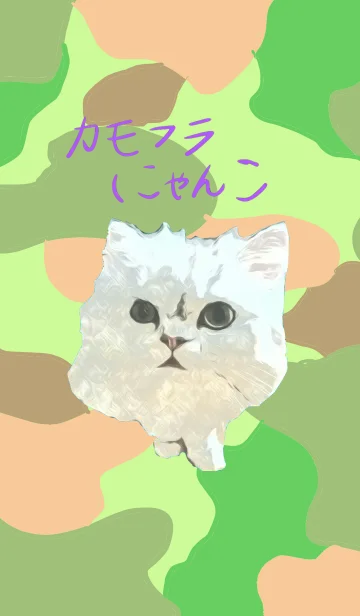 カモフラージュにゃんこの着せ替えメイン画像