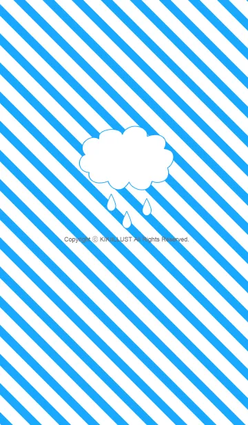 [LINE着せ替え] Blue stripe cloudの画像1