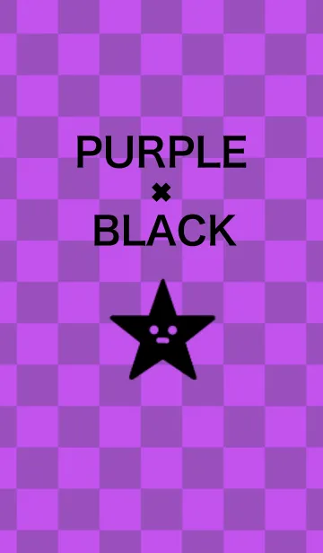[LINE着せ替え] PURPLE × BLACKの画像1