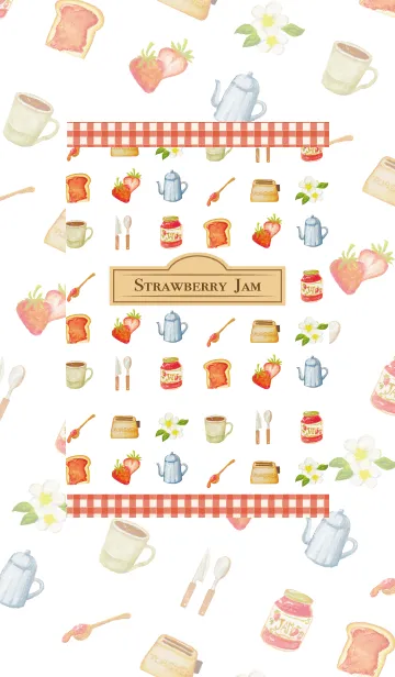 [LINE着せ替え] strawberry jamの画像1
