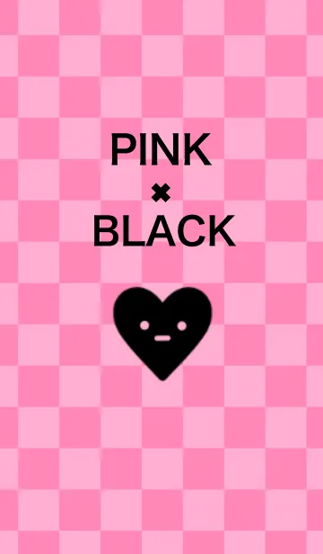 [LINE着せ替え] PINK×BLACKの画像1