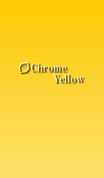 Chrome Yellow. Simple color series.のLINE着せ替え