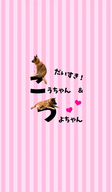 [LINE着せ替え] だいすき！こうちゃん＆つよちゃんの画像1
