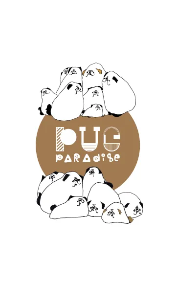 [LINE着せ替え] Pug Paradiseの画像1