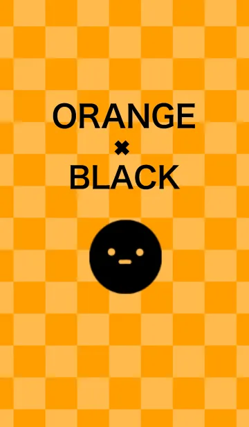[LINE着せ替え] ORANGE×BLACKの画像1