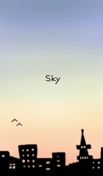 街の空のLINE着せ替え
