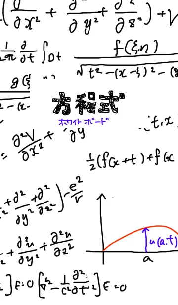 [LINE着せ替え] 方程式～ホワイトボード～の画像1