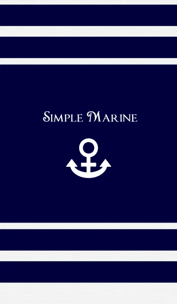 [LINE着せ替え] Simple Marineの画像1