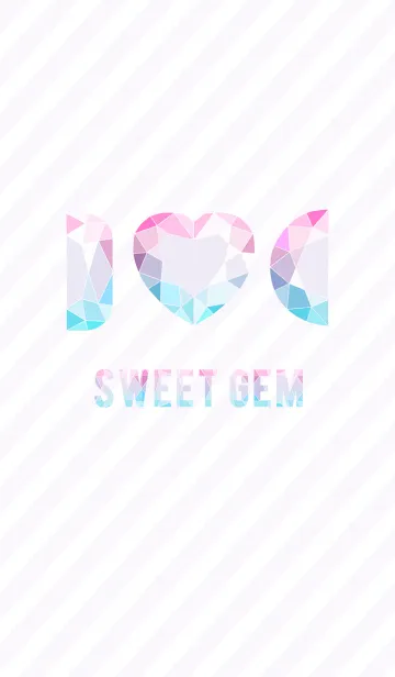 [LINE着せ替え] Sweet Polygon gemの画像1