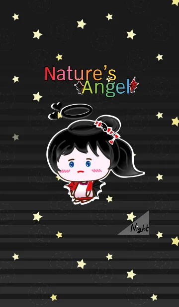 [LINE着せ替え] Nature's Angel - Devil Black Nightの画像1