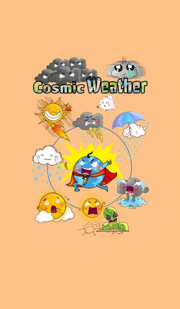 [LINE着せ替え] Cosmic Weather - Various Emotionsの画像1
