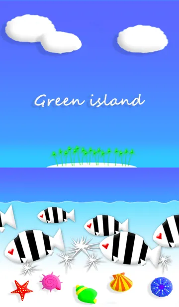[LINE着せ替え] Green island 夏だ！南の海は最高！の画像1