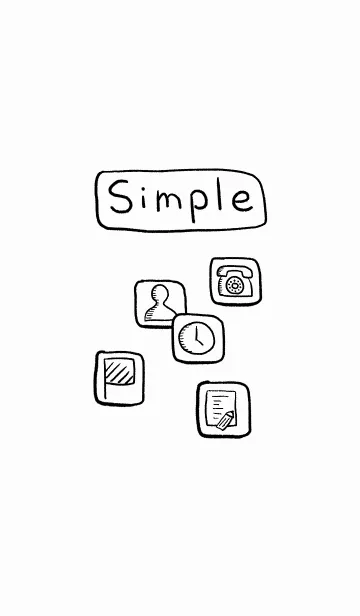 [LINE着せ替え] Simple is the best.の画像1