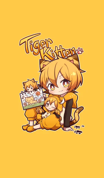 [LINE着せ替え] 虎猫少年の画像1