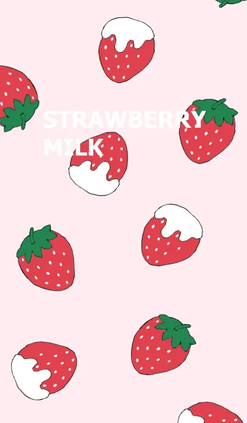[LINE着せ替え] ピンクストロベリーミルクの画像1