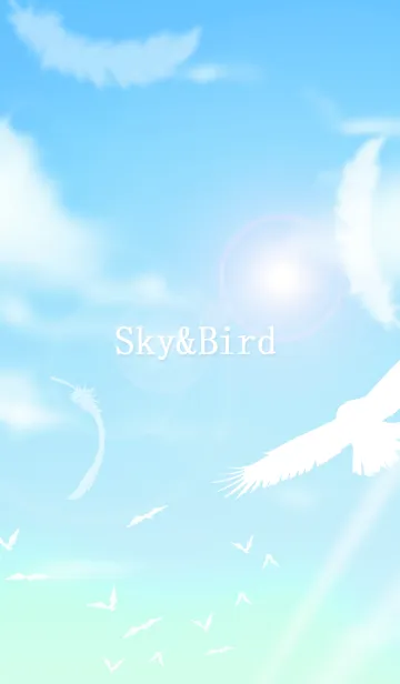 [LINE着せ替え] 空と鳥の画像1