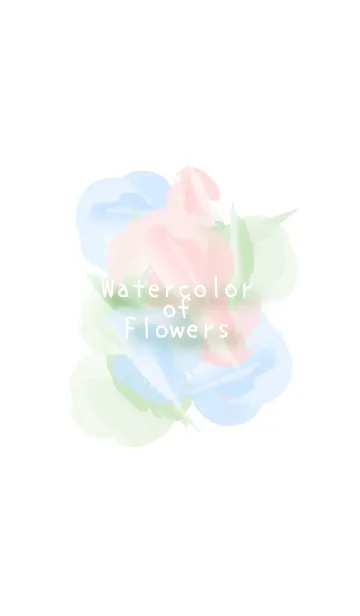 [LINE着せ替え] Watercolor of flowersの画像1