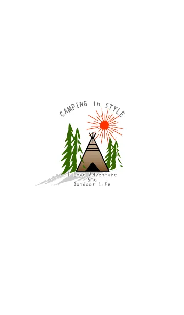 [LINE着せ替え] CAMPING in STYLEの画像1