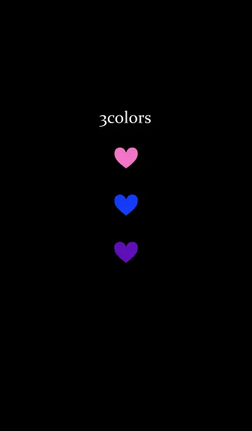 [LINE着せ替え] 3colors heartの画像1