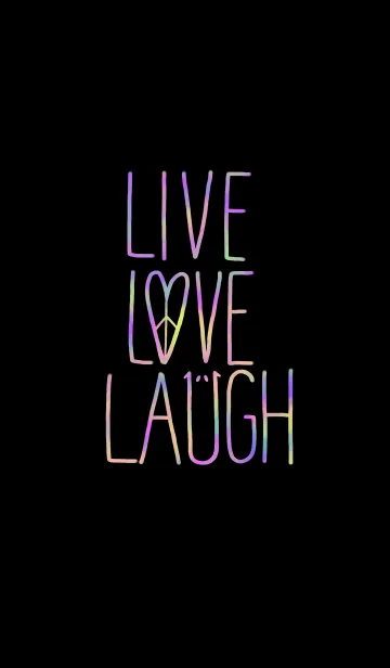 [LINE着せ替え] LIVE LOVE LAUGHの画像1