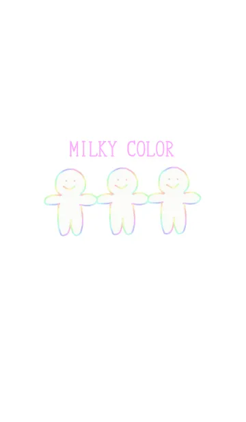 [LINE着せ替え] しんぷる MILKY COLORの画像1