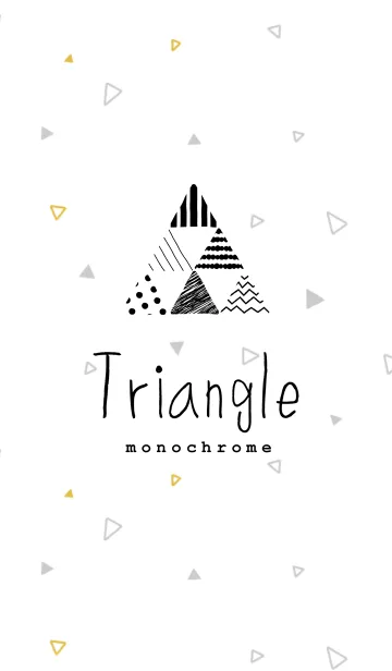 [LINE着せ替え] Triangle monochromeの画像1