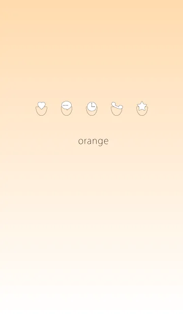 [LINE着せ替え] オレンジ（元気、家庭、暖か）の画像1